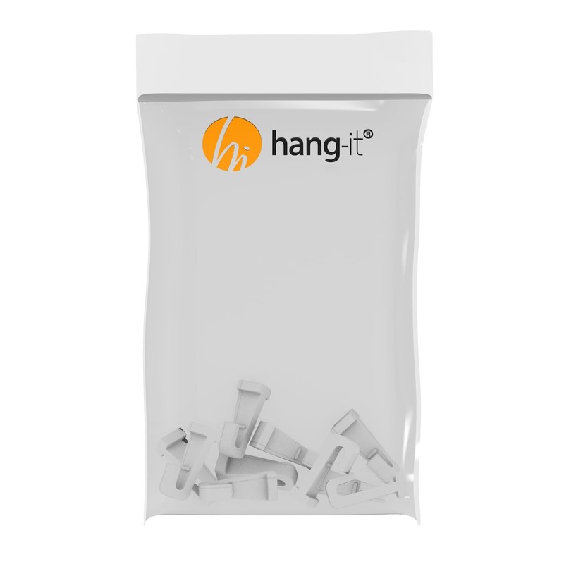 Sliding Hooks in White for Picture Rails Gallery Rails -