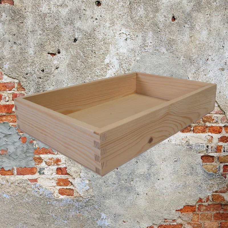 Rectangular Wooden Open Display Presentation Box | 30 x 20