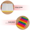 Biiange Plush Notebook, Fluffy Notebook Set, Rainbow Plush Notebook Diary,