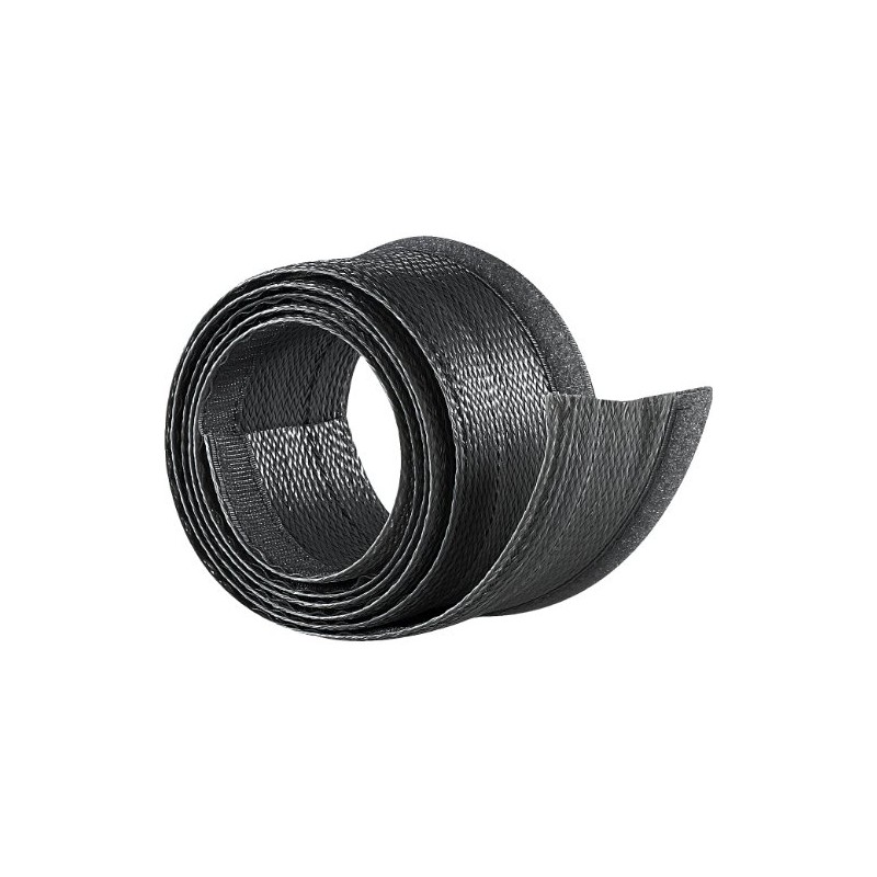 dream audio Cable conduit fabric: flexible black 1.8 m cable