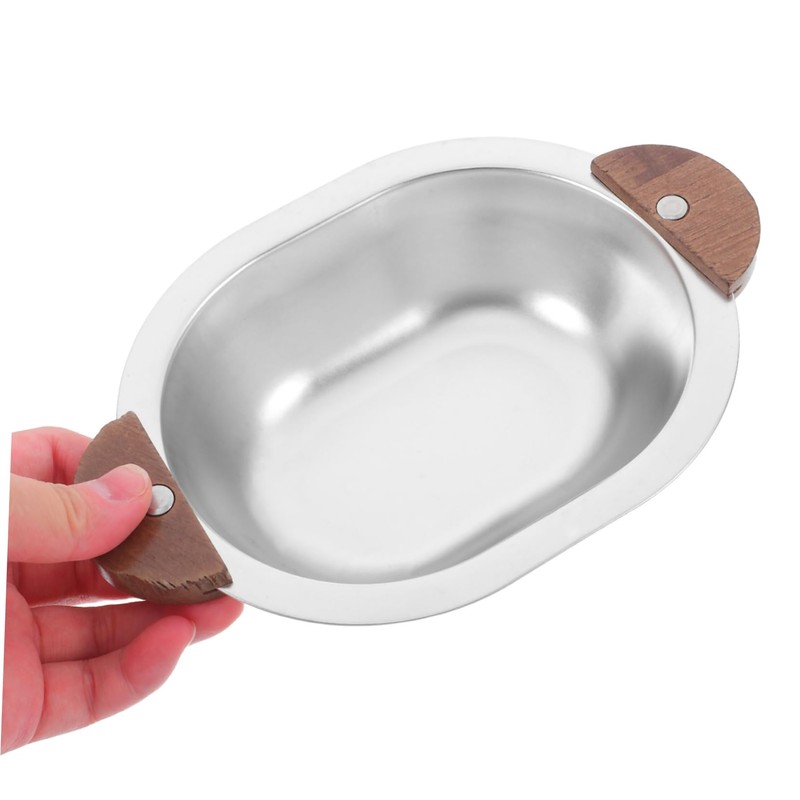 CIYODO Elegant Double Handle Bowl Mix and Serve Stainless Steel