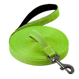Demigreat Recall Lead for Dogs, 5 m / 10 m / 15 m / 20 m Robust Long Dog Lead Reflective Training Lead with Padded Handle and Hand Strap, Training Lead for Small to Large Dogs