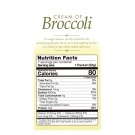 Nutmeg State Nutrition – High Protein Instant Soup Mix, Low Calorie, Low Fat, Low Carb, Ideal Protein Compatible, 7 Servings Per Box (Cream of Broccoli)