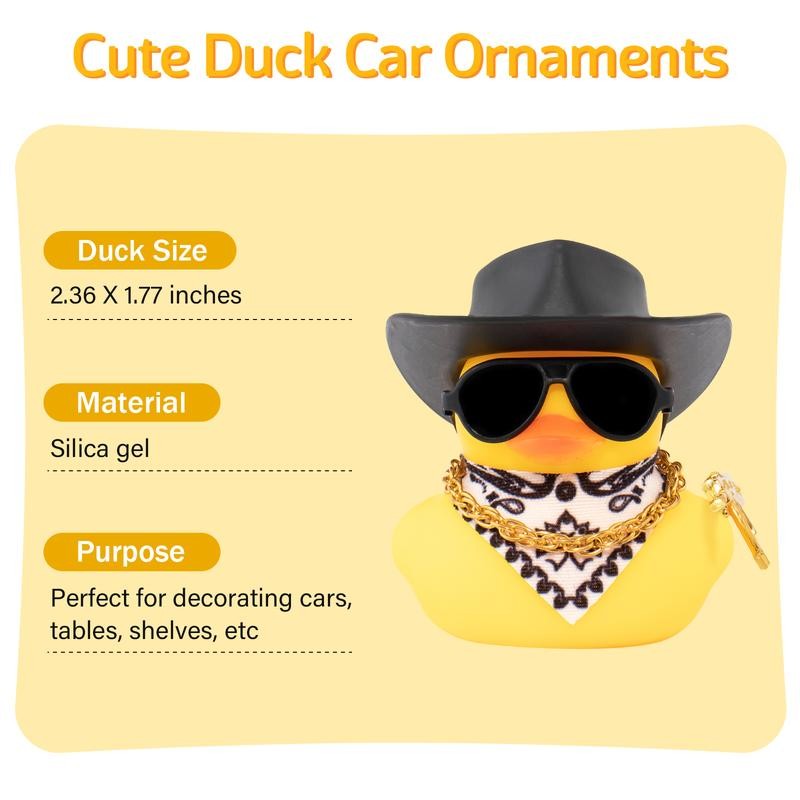 Patito Vaquero(need to assemble)-cowboy rubber duck: cool cartoon car Duck