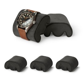 TAWBURY Fraser Watch Case Pillows - Pack of 3 Small Replacement Pillows for our Fraser Black Leather Watch Cases | 'M' Shaped Pillows Designed to fit 14cm - 16.5cm Wrists