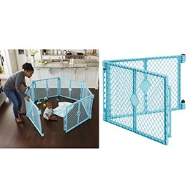 Toddleroo by North States - Superyard Colorplay Baby Play Yard: Freestanding 8 Panel Baby Playpen - Indoor or Outdoor Use - Made in USA - Encloses Up to 34.4 Square Feet - 26 Inches Tall - Colorplay