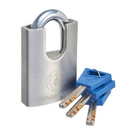 Magmaus® SDL/50 [Never-Rust] Outdoor Padlock Heavy Duty Waterproof - [High Security Anti-Cut Shackle] - Ideal for Sheds, Gates, Containers