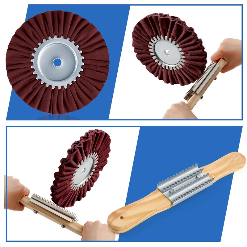 Liliful 14 Pcs 8" Airway Polishing Wheel Kit in Diameter