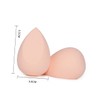 Baluue 2pcs Heart Shape Cosmetic Sponges for Wet and Dry