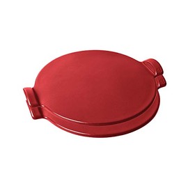 Emile Henry Burgundy Ceramic 10 Inch Mini Pizza Stone, Set of 2