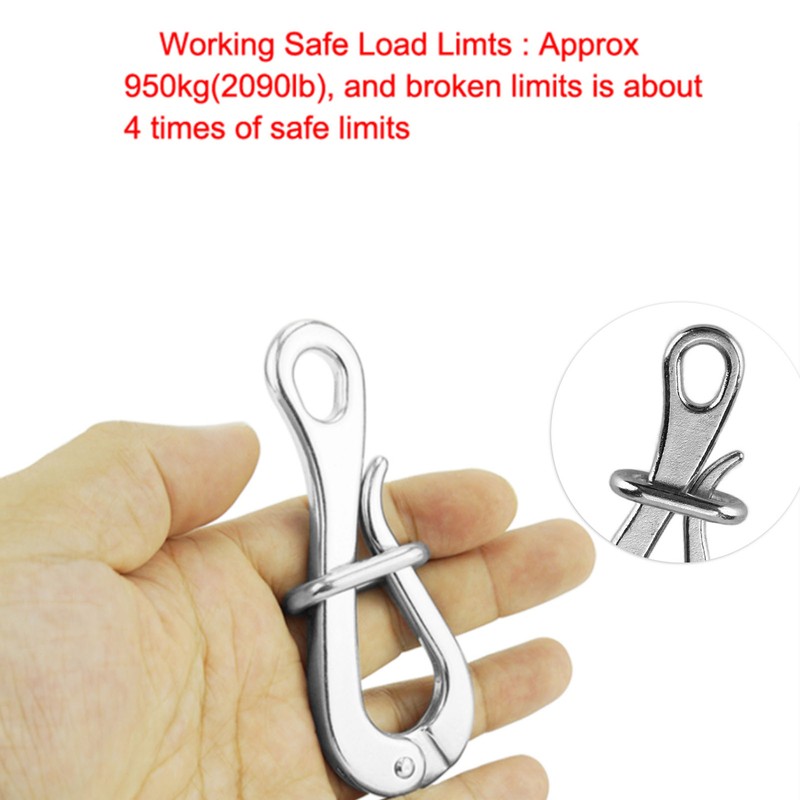 4in Pelican Hook 316 Stainless Steel Polished AntiRust Boat Hardware