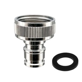 Faucet Quick Connector Adapter, Thead Connecting Faucet Aerator Adapter with Snap Quick Connector Fitting for Dishwasher Washing Machine (G3/4 Hose Thread)
