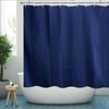 YISURE Navy Blue Shower Curtain for Walkin Tub, Polyester Fabric