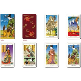 Tarot Cards, Divination Telling, 78 Pieces, Ukiyo-e Tarot with Japanese Explanation "Pocket Manual"