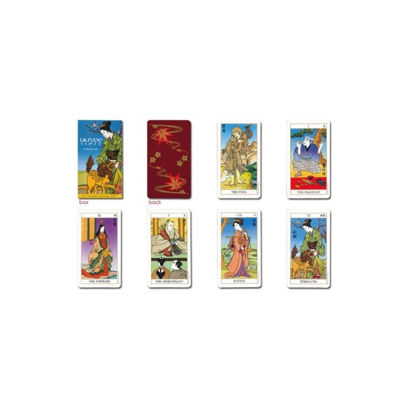 Tarot Cards, Divination Telling, 78 Pieces, Ukiyo-e Tarot with Japanese