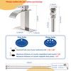 RUACQ Bathroom Faucets, Single Handle Bathroom Sink Waterfall Faucets for