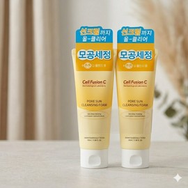 Cellfusion C Pore Sun Cleansing Foam 150mlx2 / 셀퓨전씨 포어 썬 클렌징 폼 150mlx2