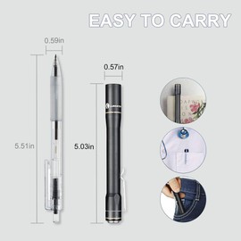 LUMINTOP IYP365 Penlight, Super Bright 200 Lumens Cree LED, IPX-8 Water Resistant, 3 Modes, Powered by 2AAA Battery for Inspection, Work, Repair