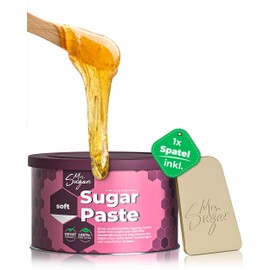 Sugaring Paste Mrs. Sugar 1 x Sugar Spatula, Soft Sugar Paste Hair Removal 550 g (Soft)