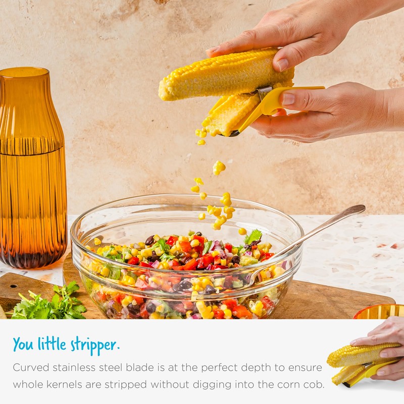 Dreamfarm Corpeel Easy, Speedy, Mess-Free Corn Peeler, Corn Stripper, Corn