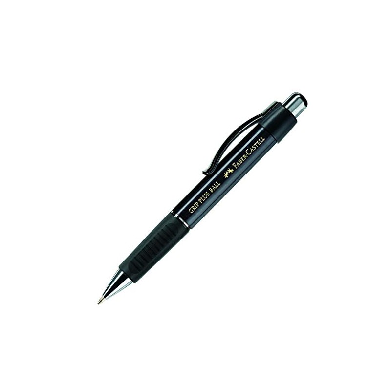 Faber-Castell Grip Plus 07 Ball Pen - Metallic Black