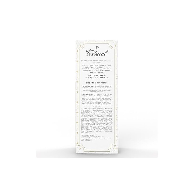 TEATRICAL Sérum Facial, Con células madre y jalea real para