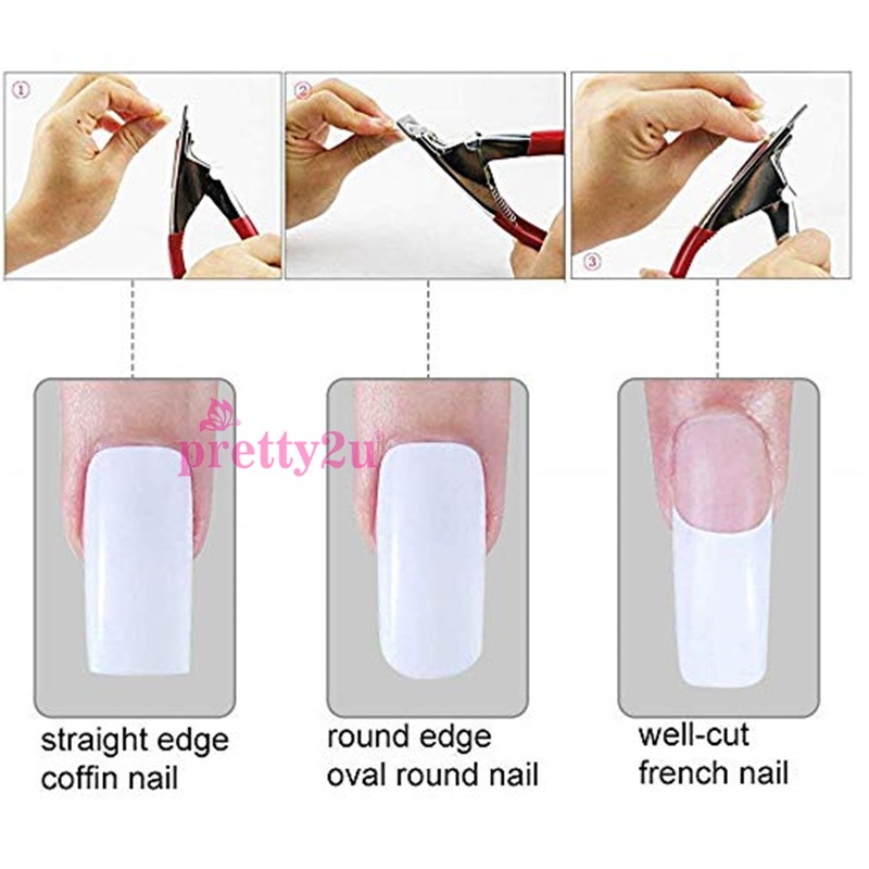 Nail Art Clipper Straight Nail Cutter Fake Nail Tips Edge