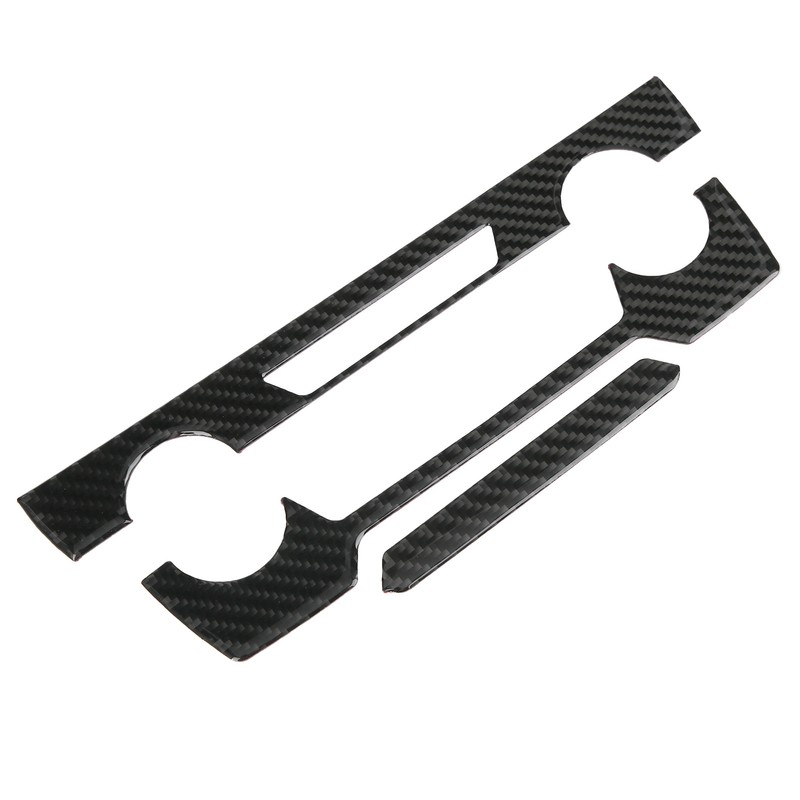 Center Console CD Panel Trim Cover Carbon Fiber Decoration Fit