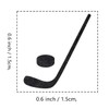 Hockey Rubber Stamp, 3/5 Inch Small Mini Sport Stamp for