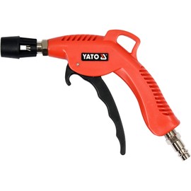Yato Professional Compressed Air Blow Gun with Venturi Turbo Nozzle, 6.2 Bar, 1/4 Inch (6.3 mm) Standard Compressed Air Connection, Adjustable, Progressive Air Flow Height