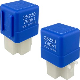 25230-79981 Relay (2-Pack) 12V 25A 4-Pin SPST Automotive Power Relay Compatible with Nissan Pathfinder Frontier Xterra Infiniti QX4 Forklift Fixes Intermittent Starting