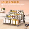 RUILALIFE 4-Tier-Spice-Rack-Organizer-for-Cabinet, Adjustable Depth Spice Holder Shelf For Countertop Pantry