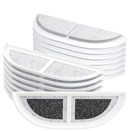 15-Pack Cat Water Fountain Filters Compatible With eufy Stainless Steel Pet Fountain 3L/105oz, Pet Water Fountain Filter with Triple Filtration System for Cats and Dogs