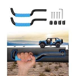 Sunsdrew Grab Handles for 2021-2024 Ford Bronco 2&4 Door ONLY Fit Front Seat Roll Bar Handgrip Handle, Upgraded Non-Slip Aluminum Grip Handles Bronco Interior Accessories (Not Fit Rear Seat)