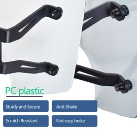 Midimttop Motorcycle Windscreen Windshield with Mounting Bracket Wind Deflector Visor compatible with Vulcan S 650 VN 650 EN 650 VN650 EN650 Accessories 2015-2024 (Clear)