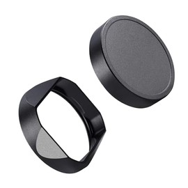 Metal Square Lens Hood 43mm with Cover for Leica Q3/Q3-43 Camera,Q3 Camera Accessories Black (Black)