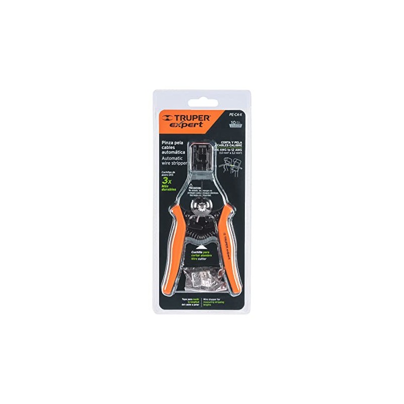 Truper PE-CA-X, Pinza pela cables automática de precisión, 6"