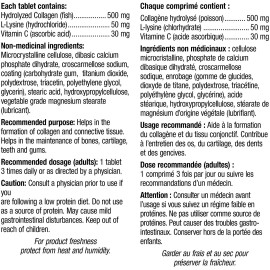 Webber Naturals Collagen Plus with Lysine and Vitamin C, 500/50 mg, 120 tabs