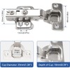 Pack of 2 Soft Close Automatic Hinges Integrated Damping Hinges