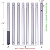 Sepetrel Pool Pole - 10.5 Foot Anodized Aluminum Extension Cleaning