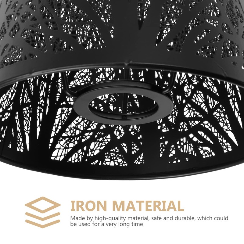 OSALADI Tree Shadow Lampshade, E27 Table Lamp Shade Hollow out