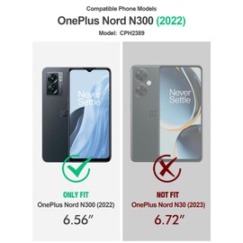 Poetic Revolution Series Case for Nord N300 5G, Full-Body Rugged Dual-Layer Shockproof Protective Cover with Kickstand and Built-in Screen Protector, Pink