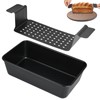 YHNDECO Carbon Steel Bread Baking Mould, Meatloaf Mould with Drain