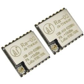 TECNOIOT 2pcs Ra-02 SX1278 433MHz Wireless Serial Port Interface LoRa Spread Ra02