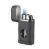 Visol Diablo Butane Torch Triple Flame Refillable Gas Lighter, Built