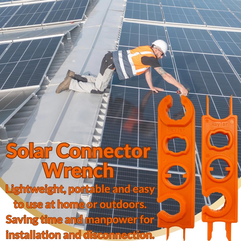 2pcs Solar Spanner for Solar Panel Cable, Solar Panel Connector