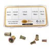 AOMIKITSTU Rivet Nuts 180pcs, 8-32, 10-24, 1/4-20, 5/16-18, 3/8-16in Threaded