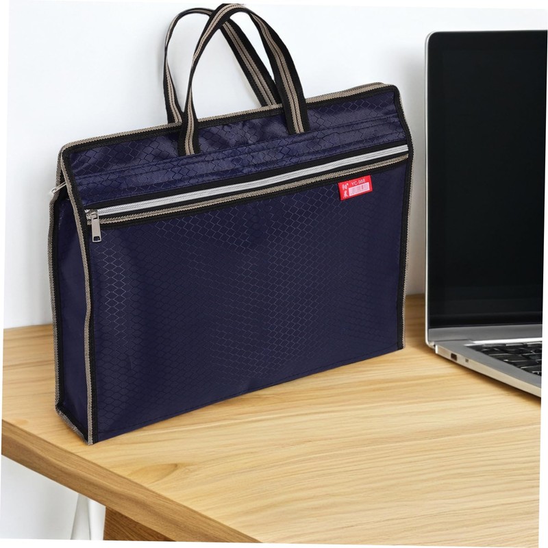 NOLITOY Oxford Fabric Document Bag Zippered Tote with Handle Spacious