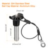 sourcing map Ball Locking Pin Pins with Button Handle 304