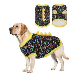 CuteBone Dinosaur Costume Dog Shirt, Stretchy Velvet T-Shirt Clothes for Large Dogs, Soft & Breathable Pet Tee Outfit Pitbull Apparel for Daily Wear, Cozy Pullover Design Big Dog Fashion COSBX01-3XL